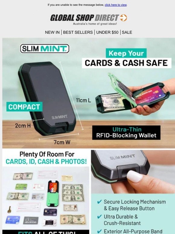 NEW IN: Slim Mint the Ultra-Thin, RFID-Blocking Wallet