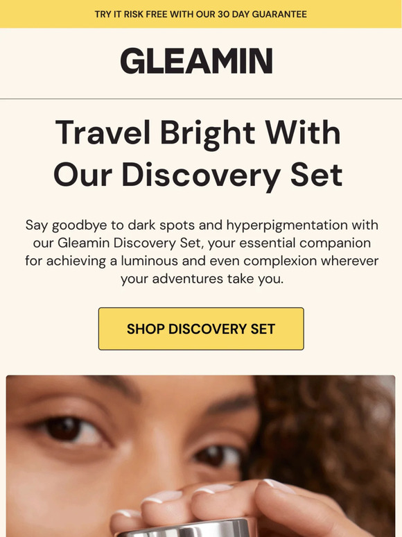 Reveal Your Radiant Glow with Our Gleamin Discovery Set! ✨