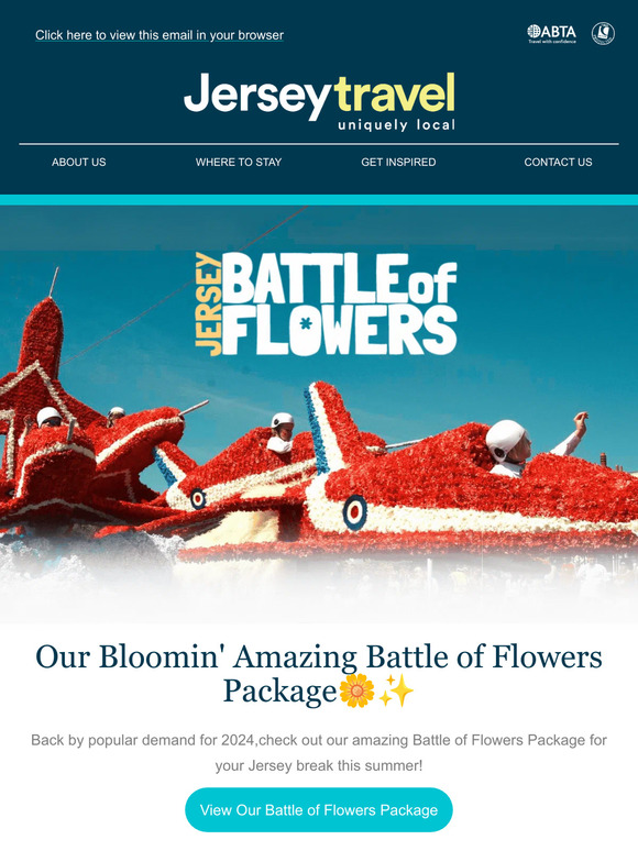 🌼 Jersey's Battle of Flowers Packages! 🌺