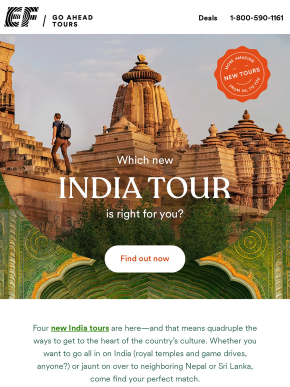 Go Ahead Tours (US) 4 NEW India tours are here! Which one’s right for