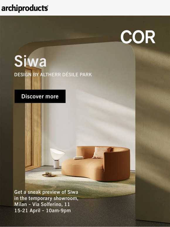 archiproducts: Discover Siwa, the new nature-inspired sofa designed by ...