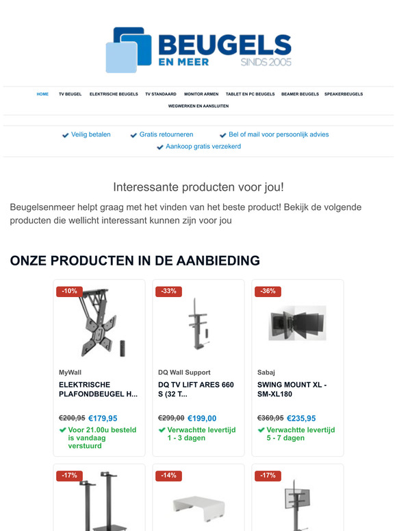 Bekijk de meest interessante producten op Beugelsenmeer