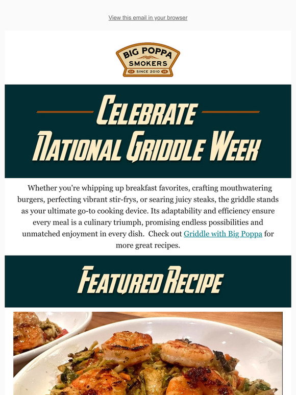 Big Poppa Smokers: Indulge in Griddle Week's with Shrimp & Brussels ...