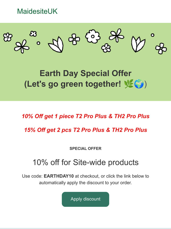 🌍 Join Our Earth Day Celebration! 🎉 Enjoy 10% Off Everything!