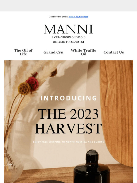 The Wait is Over! Introducing our 2023 MANNI Oil Harvest...