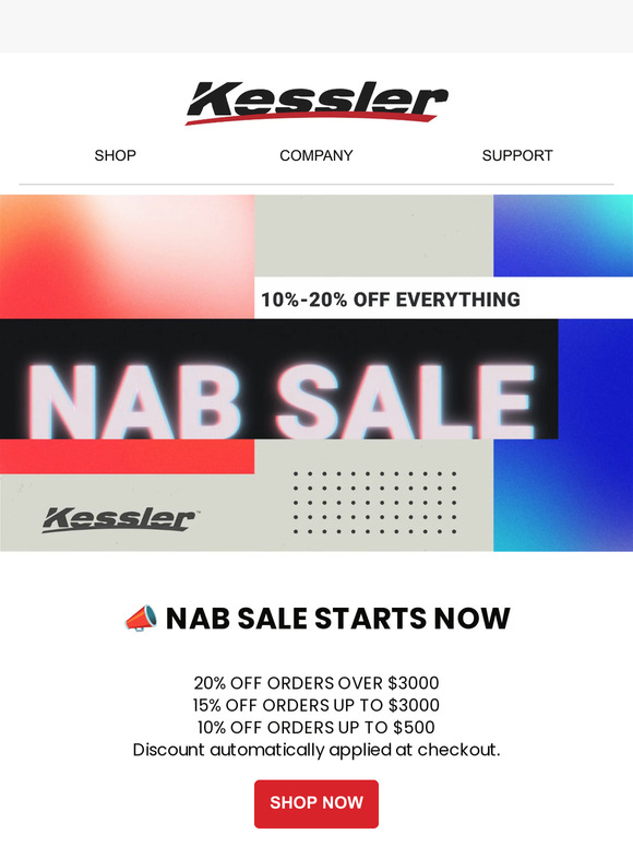 📣 NAB SALE STARTS NOW!