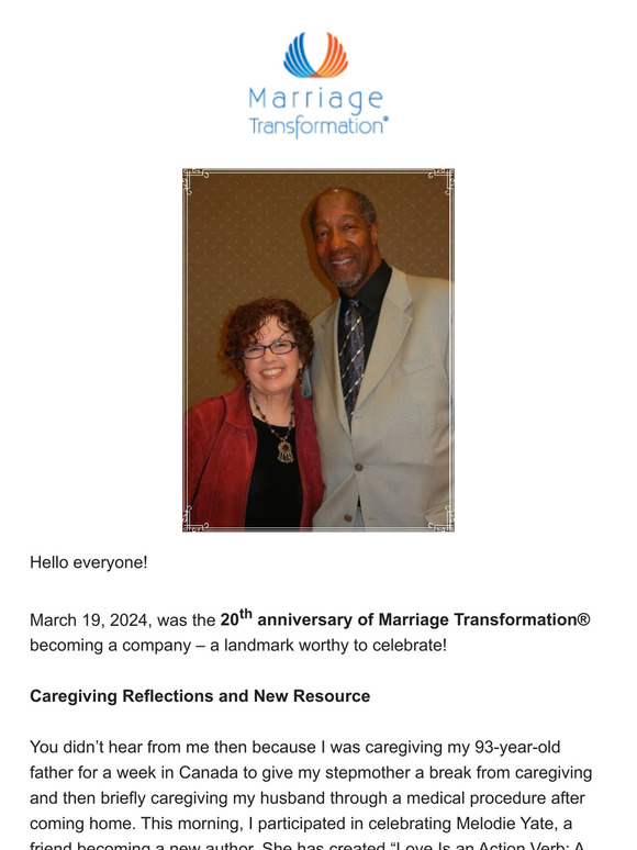Are You Caregiving? & Assembly & Challenged Marriages course