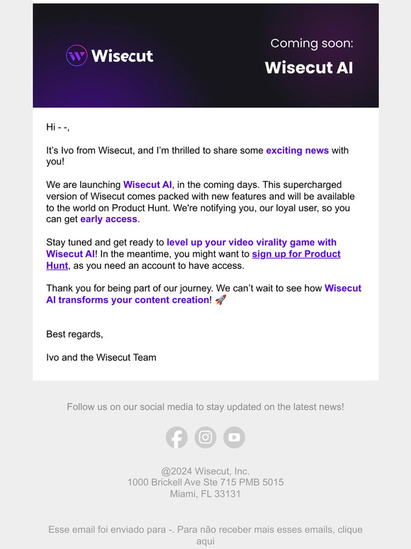 New Wisecut AI (Early Access)