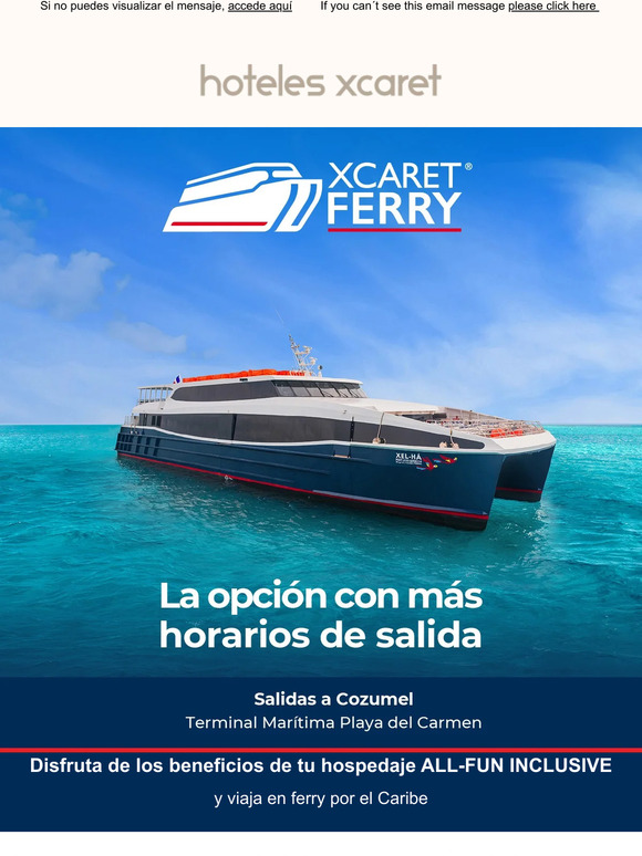 Descubre Cozumel con Xcaret Ferry durante tu estancia