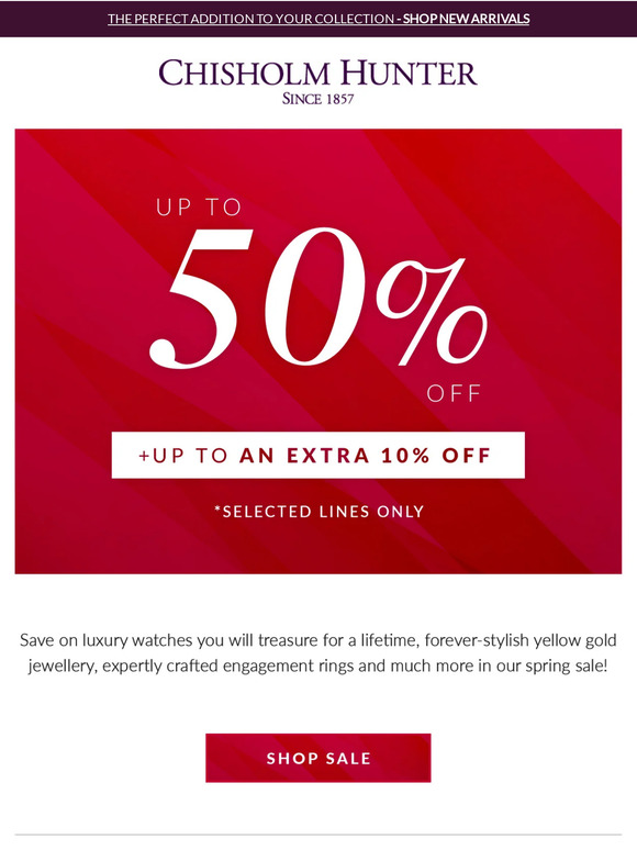 Chisholm Hunter Email Newsletters Shop Sales, Discounts, and Coupon Codes