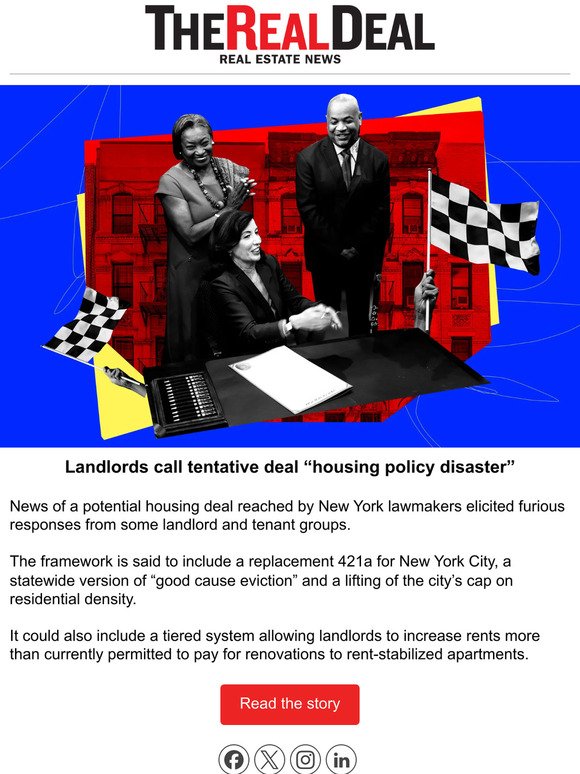 BREAKING: Landlords call tentative deal “housing policy disaster”