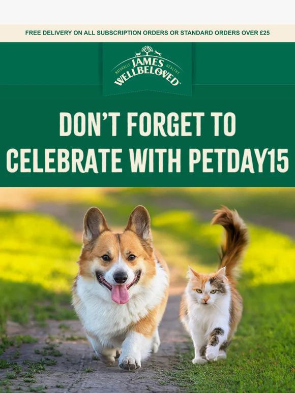 Your Pet Day 15% discount is waiting…
