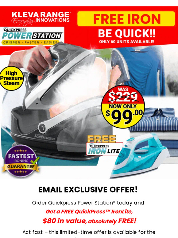 Kleva Range: 📣 Transform Your Ironing Routine with FREE Gift | Milled