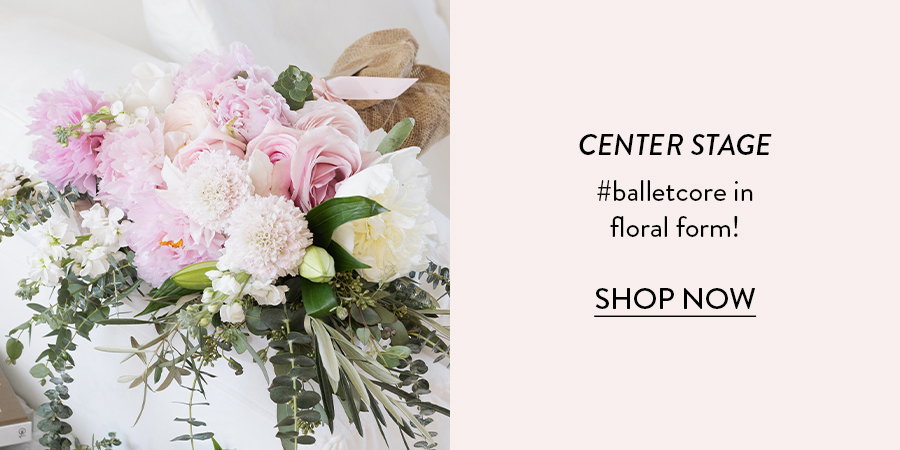 CENTER STAGE  #balletcore in floral form!  SHOP NOW