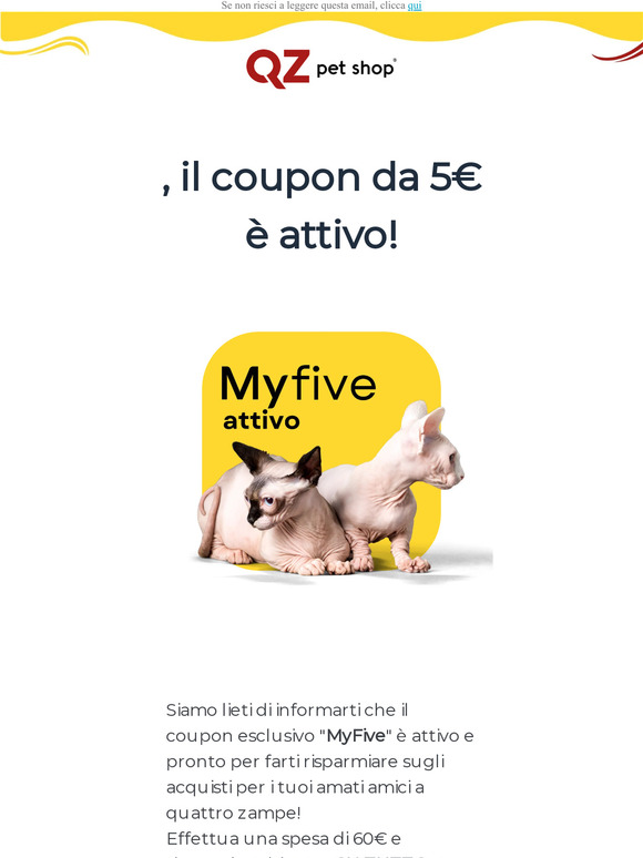 Sconto attivo: approfitta del coupon MyFive