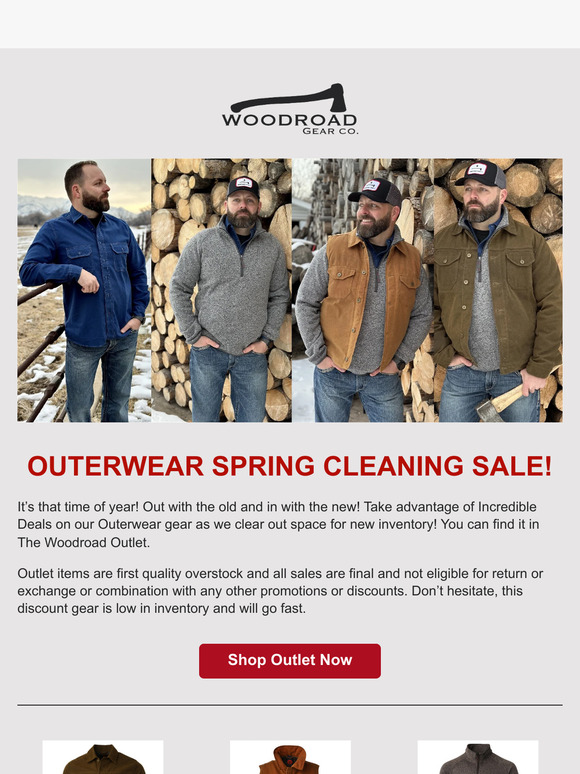 OUTERWEAR SPRING CLEANING SALE!!!!
