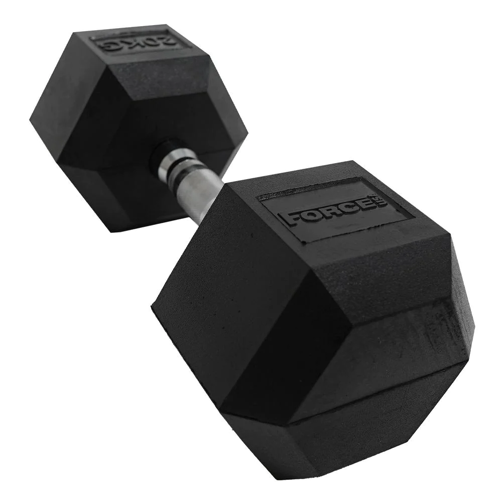 Image of Force USA Rubber Hex Dumbbells - ALL SIZES (Sold individually)