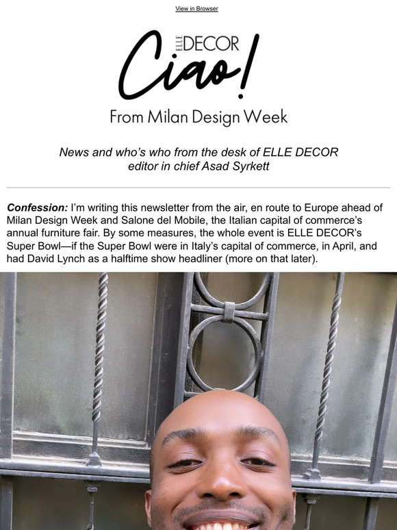ELLE: How ELLE DECOR’s Editor in Chief Gears Up for Design’s Biggest