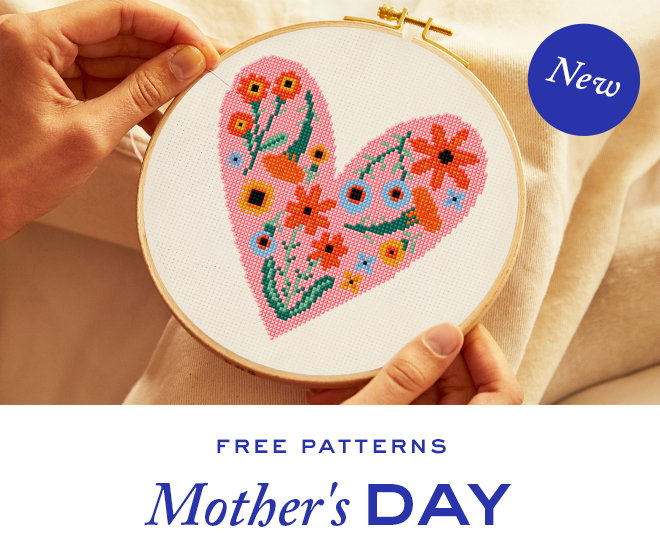 Pattern Mother Day DMC: Free Patterns: Mother's Day 💐 | Milled