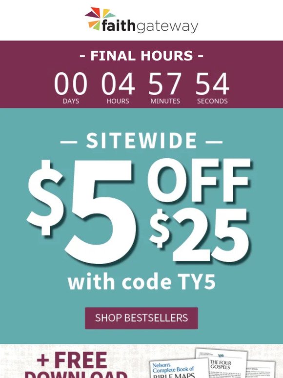 FINAL HOURS! take $5 off + get a free gift! ⏰