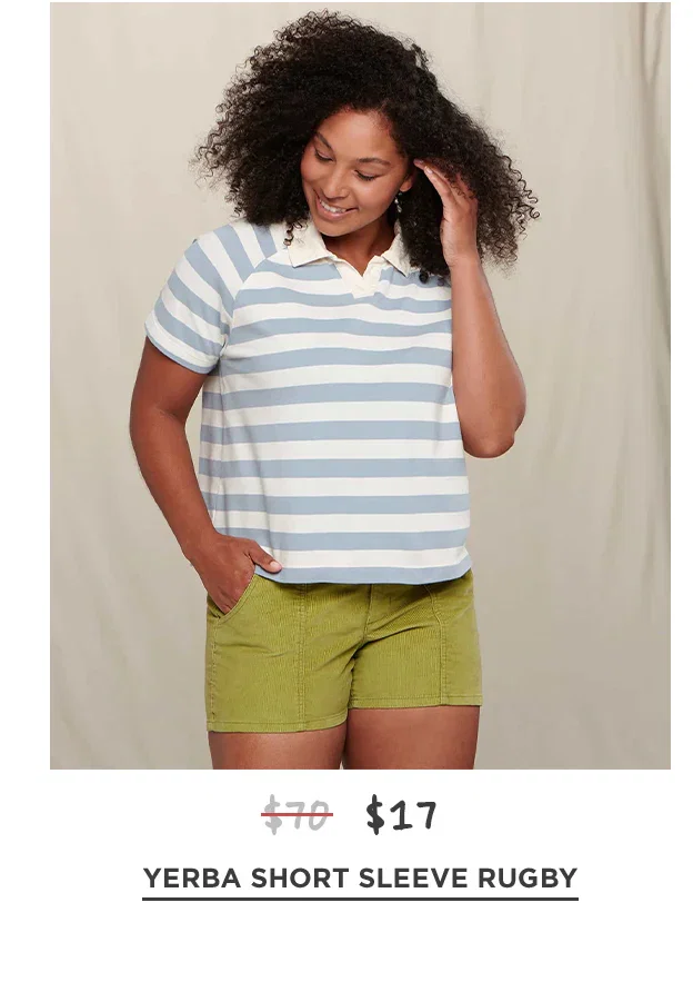 $17 Yerba Short Sleeve Rugby