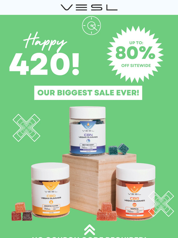 4/20 Site-Wide Sale! Up to 80% off all month. Our Biggest Sale Ever!