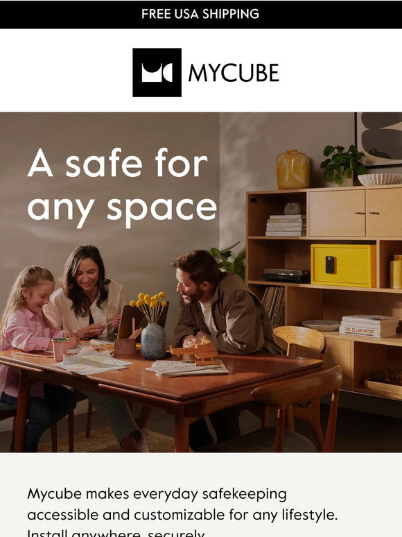 My Safe Mycube Safe: Safes for your kitchen, bedroom and garage | Milled