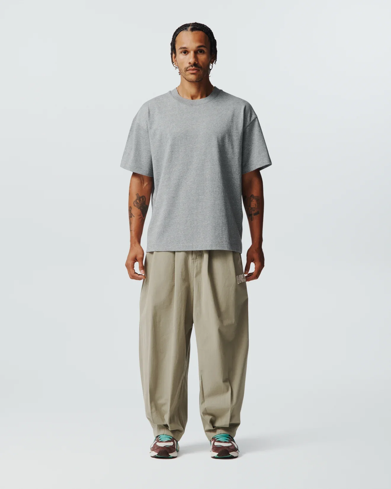 Image of Block Tee - Grey Marle