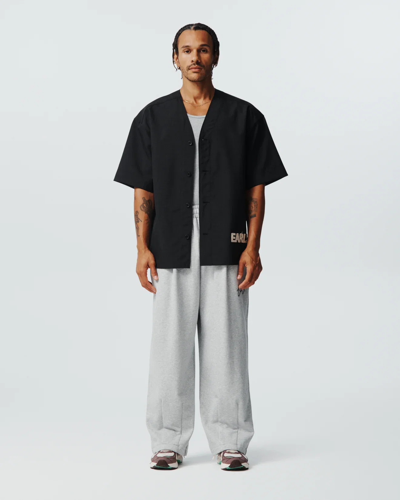 Image of French Terry Easy Pant - Grey Marle