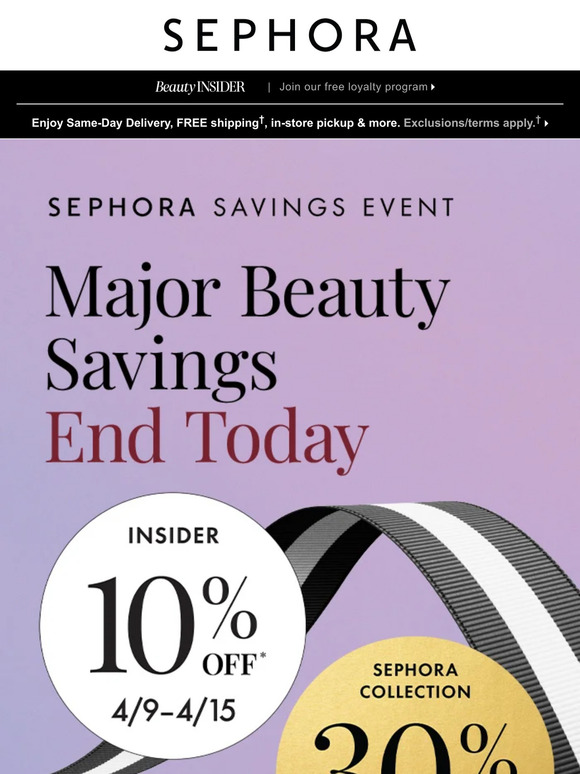 LAST CHANCE for 10% off ⏰ Join Beauty Insider to save!