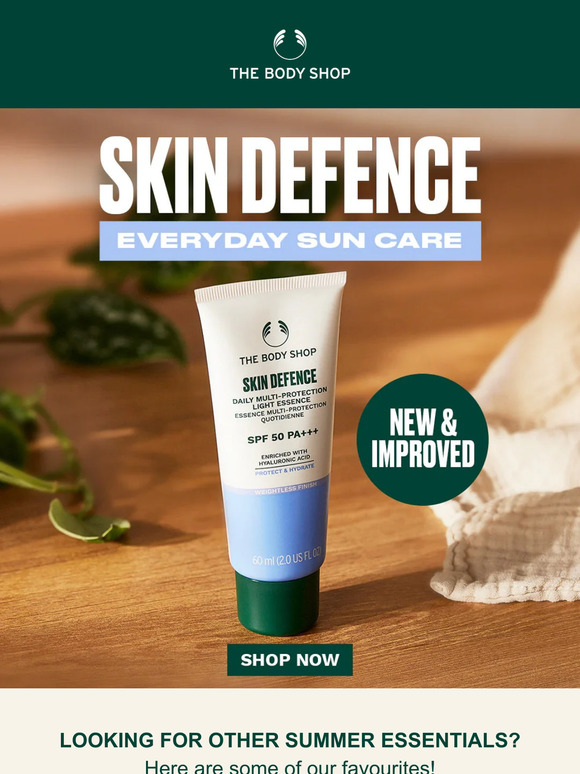 Ready, Set, Sunscreen! - Our Skin Defence just got even better! 🌞 SHOP NOW!