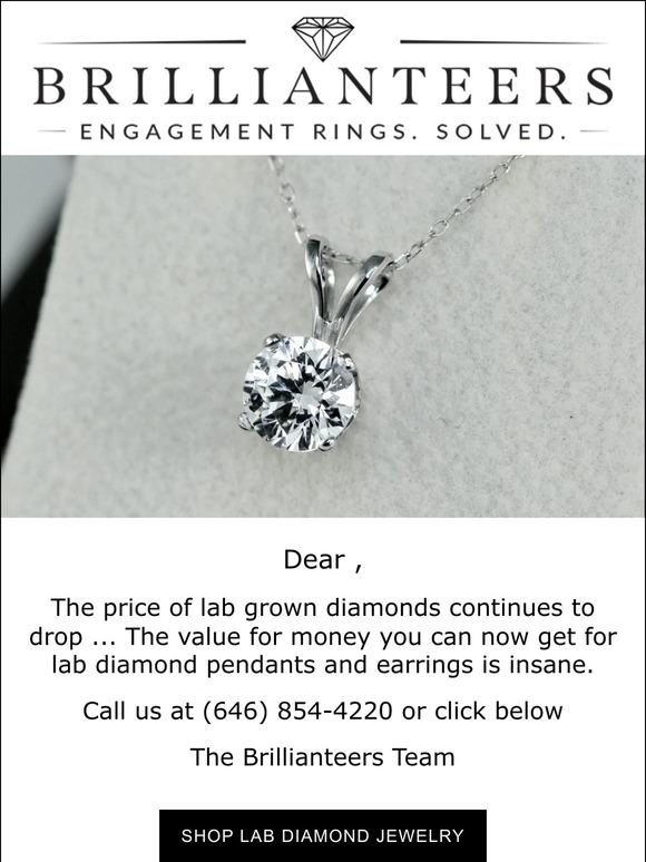 Lab Diamond Earrings and Necklaces