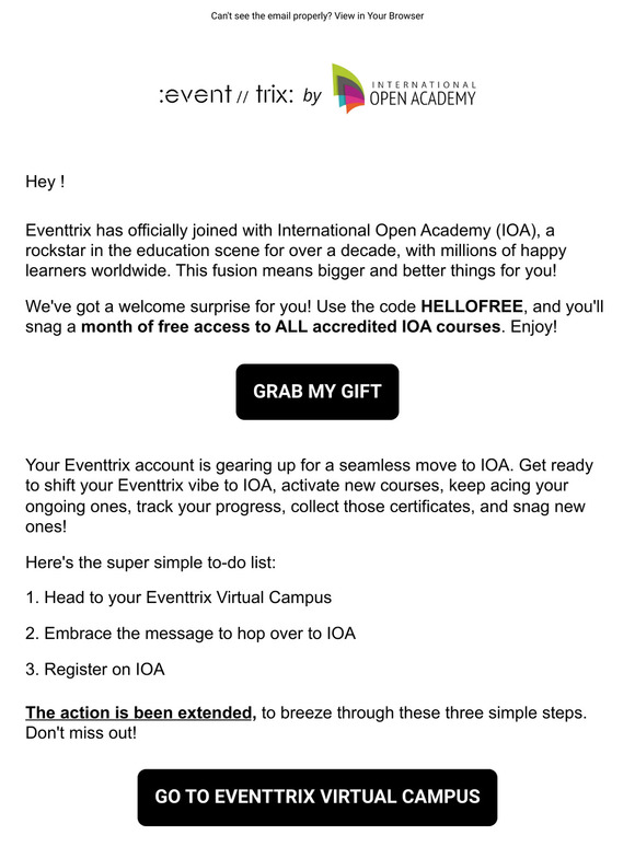 LAST CALL: Eventtrix is joining International Open Academy!