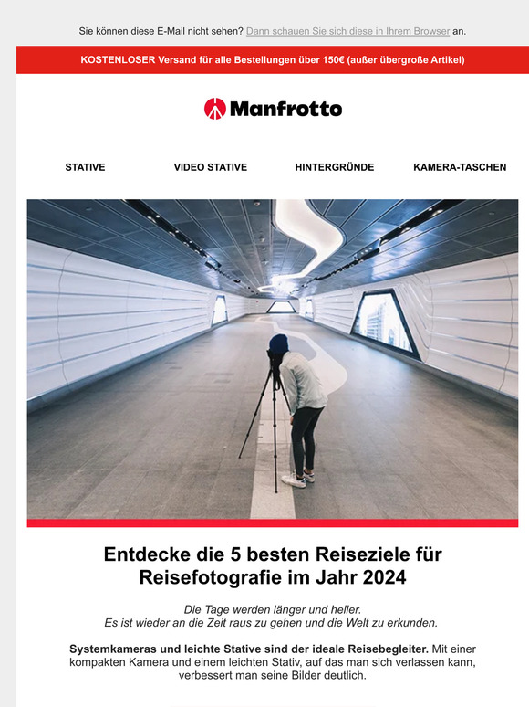 Machen Sie sich bereit für Ihre nächste Reise mit der Fotografie.