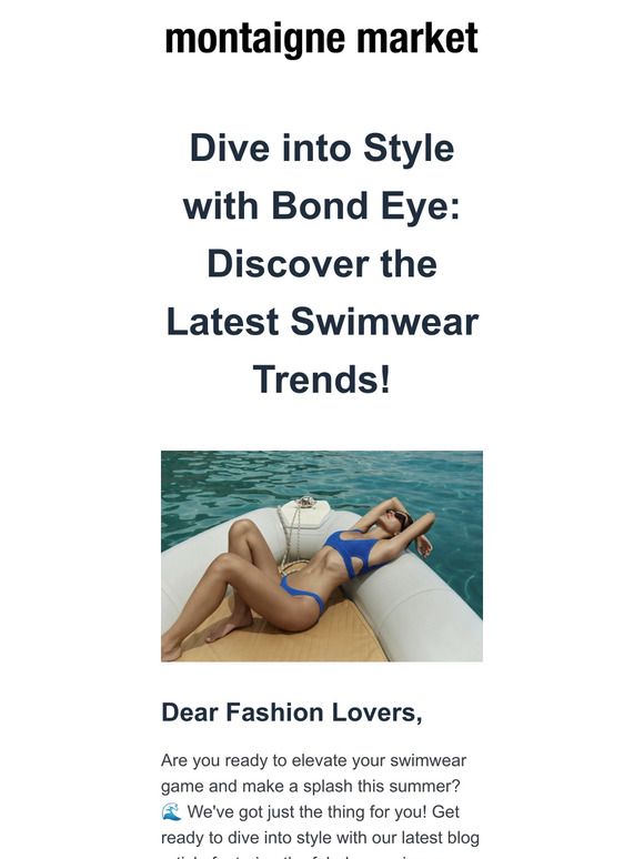 Dive into Style with Bond Eye: Discover the Latest Swimwear Trends!