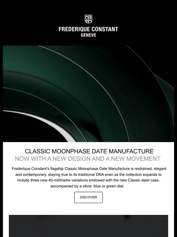 Classic Moonphase Date Manufacture: now with a new design and a new movement.