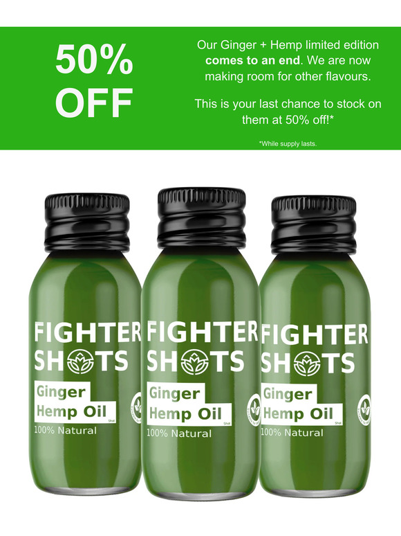Grab our final stock of Hemp - 50% off