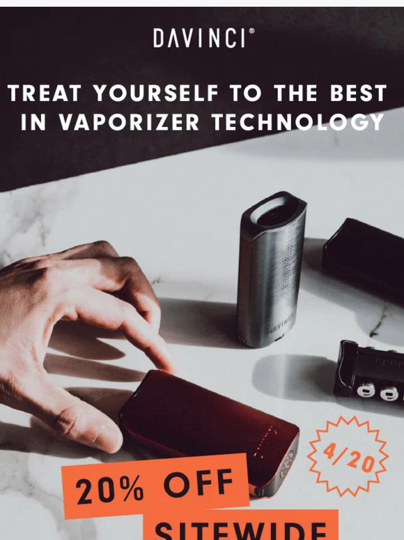 Stock Up for 4/20: Enjoy 20% Off Everything at DaVinci!