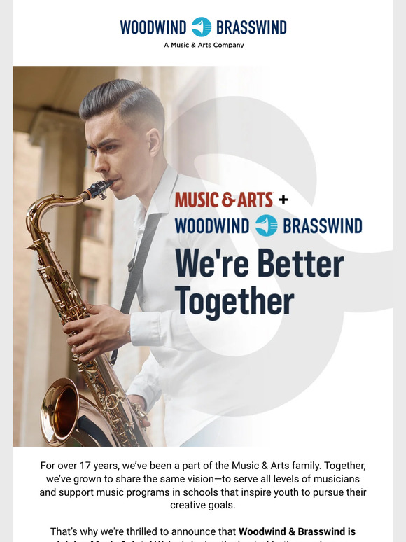 A major announcement about Woodwind & Brasswind
