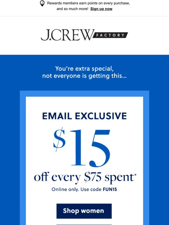J.Crew Shhh, this exclusive 15 OFF STARTS NOW! Milled
