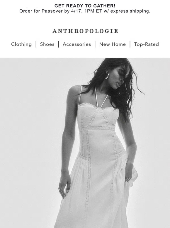 Anthropologie: trending NOW: white dresses, western style | Milled