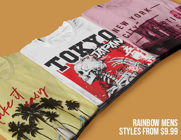 RAINBOW MENS STYLES FROM $9.99