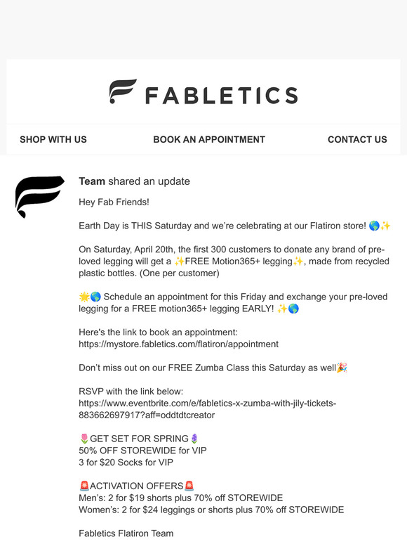 Fabletics: FREE Eco Legging Upgrade🌟 Milled Fabletics: FREE Eco Legging Upgrade🌟 Milled