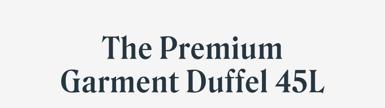 The Garment Duffel in Action