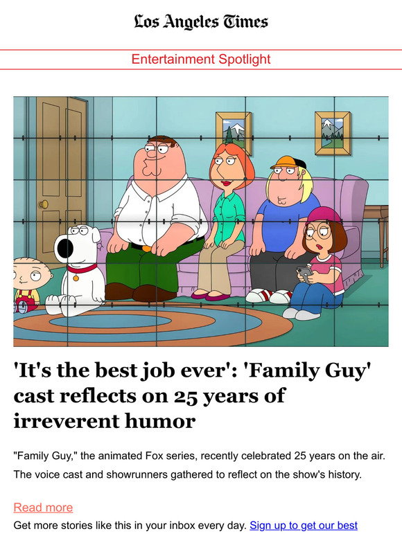 'Family Guy' at 25: 'It's the best job ever'