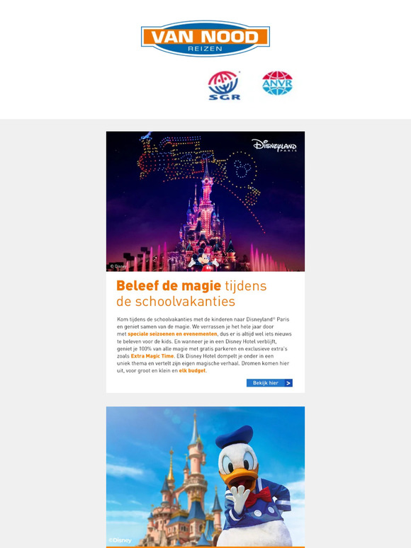 Boek vandaag nog uw onvergetelijke trip naar Disneyland® Paris!