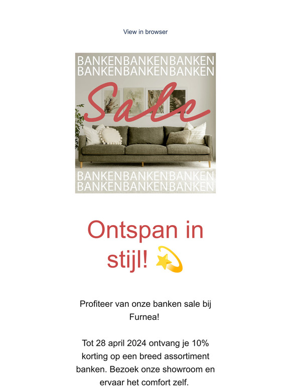 Luxe Zitcomfort🤩: Banken Sale met 10% Korting✨
