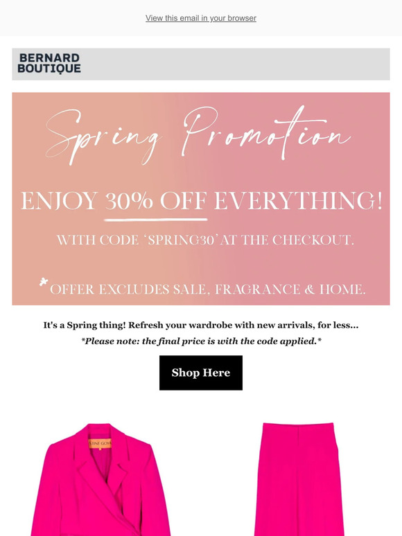 Enjoy 30% Off EVERYTHING! 💐