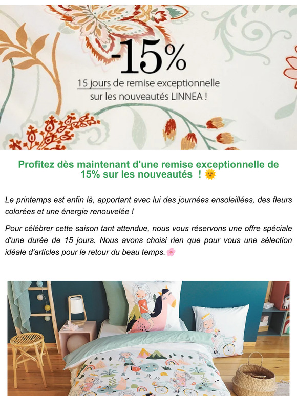 15 % de remise exceptionnelle ! 🌞