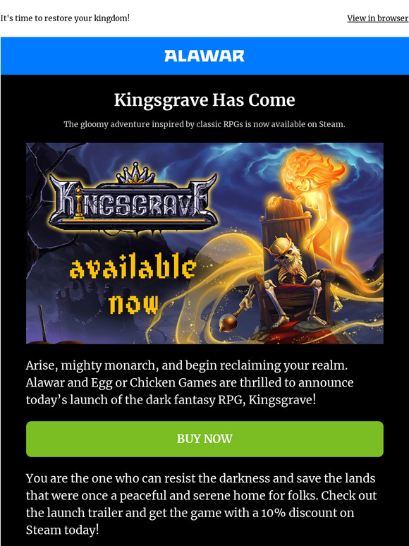 Reclaim your realm – Kingsgrave is out now 👑